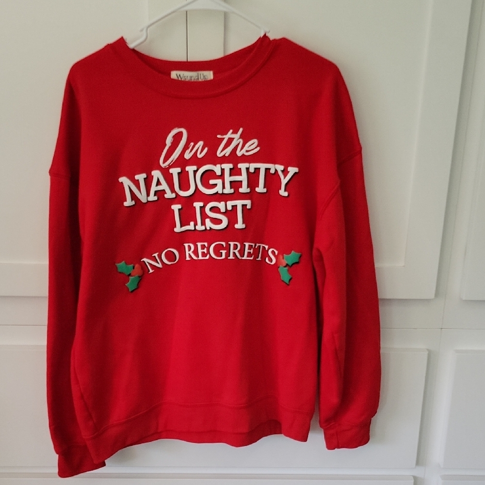 Wound Up Festive Red Sweatshirt